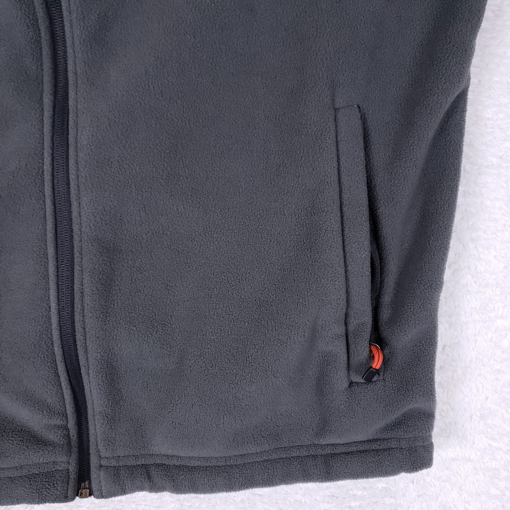 Free Country Fleece Jacket Mens Small Full Zip Gray Technical Outdoor Gorpcore - Picture 4 of 9